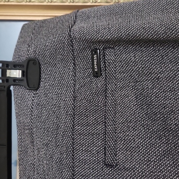 Express Editor Gray Trousers  Career Office Contemporary Minimalist 8 Dressy - Picture 6 of 11